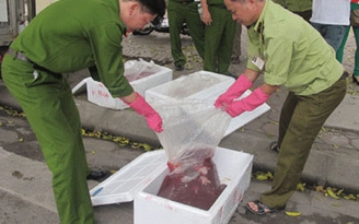 Nội tạng thối vẫn tuồn về Hà Nội bằng đường hàng không