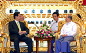 Thủ tướng Nguyễn Tấn Dũng hội kiến Tổng thống Myanmar