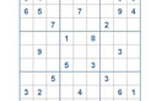Mời các bạn thử sức với ô số Sudoku 2377 mức độ Rất Khó