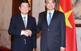 Chủ tịch nước hội kiến với các vị lãnh đạo Trung Quốc