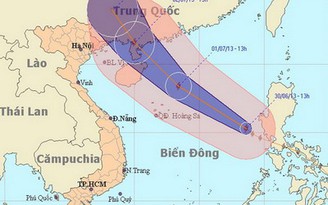 Bão số 3 mạnh cấp 8, cấp 9 vào biển Đông