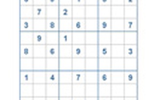 Mời các bạn thử sức với ô số Sudoku 2384 mức độ Rất Khó