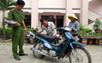 Nhận lại xe bị mất cắp