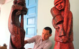 Khắc cuộc sống trên gỗ