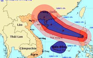 Hôm nay bão vào biển Đông