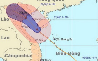 Bão số 6 đổ bộ vào Bắc bộ và Thanh Hóa tối nay