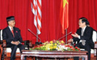 Chủ tịch nước hội kiến Quốc vương Malaysia