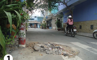 Đã san lấp mặt đường