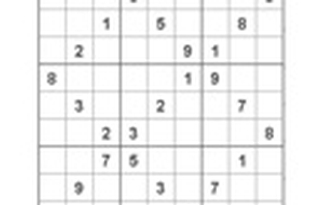 Mời các bạn thử sức với ô số Sudoku 2572 mức độ Khó