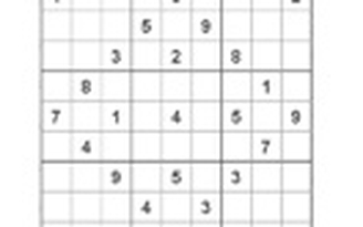 Mời các bạn thử sức với ô số Sudoku 2575 mức độ Khó