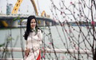 Áo dài rực rỡ khắp đường hoa Bạch Đằng