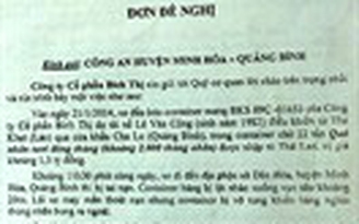 Vụ tố dân 'hôi của' ở Quảng Bình: Công an mời đại diện Công ty Bích Thị đến làm việc
