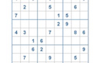 Mời các bạn thử sức với ô số Sudoku 2599 mức độ Khó