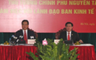 Thủ tướng làm việc với Ban Kinh tế T.Ư