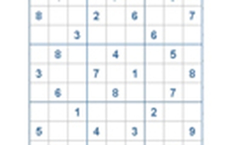 Mời các bạn thử sức với ô số Sudoku 2617 mức độ Khó