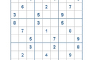 Mời các bạn thử sức với ô số Sudoku 2637 mức độ Khó
