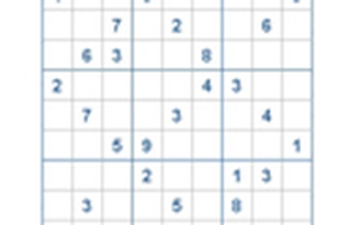 Mời các bạn thử sức với ô số Sudoku 2639 mức độ Khó