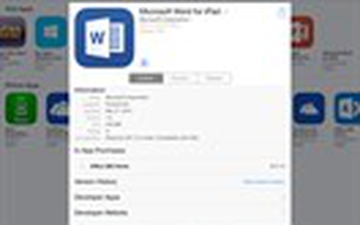 Apple thu được 30% lợi nhuận từ Office cho iPad