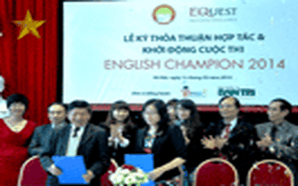 6,2 tỉ đồng giải thưởng cho cuộc thi English Champion 2014