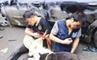 Hai người đàn ông Trung Quốc trộm chó bị đánh đập dã man
