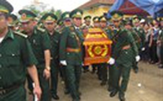 Tổ chức lễ truy điệu hai chiến sĩ hy sinh tại cửa khẩu Bắc Phong Sinh