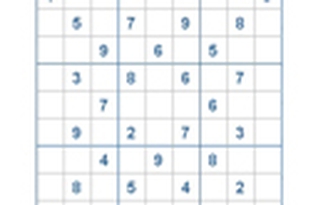 Mời các bạn thử sức với ô số Sudoku 2701 mức độ Khó