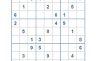 Mời các bạn thử sức với ô số Sudoku 2704 mức độ Khó