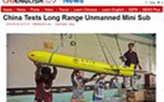 Trung Quốc thử nghiệm tàu ngầm mini không người lái ở biển Đông