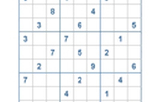 Mời các bạn thử sức với ô số Sudoku 2725 mức độ Khó