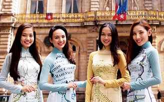 Áo dài Việt đến các kinh đô thời trang