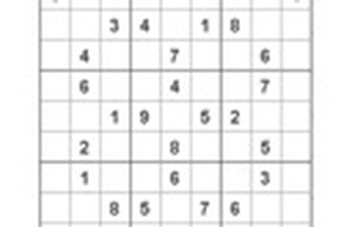 Mời các bạn thử sức với ô số Sudoku 2753 mức độ Khó