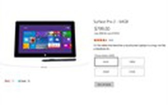 Microsoft bắt đầu dừng bán bản Surface Pro 2