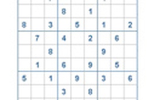 Mời các bạn thử sức với ô số Sudoku 2789 mức độ Khó