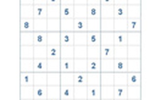 Mời các bạn thử sức với ô số Sudoku 2816 mức độ Khó