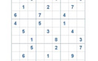 Mời các bạn thử sức với ô số Sudoku 2822 mức độ Khó