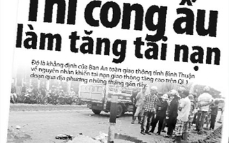 Bộ GTVT vào cuộc vụ thi công ẩu trên QL1