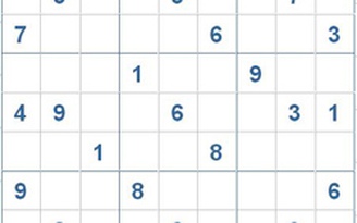Mời các bạn thử sức với ô số Sudoku 2837 mức độ Khó