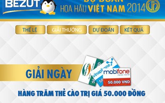 Dự đoán Hoa hậu, rinh ngay quà 'hot'