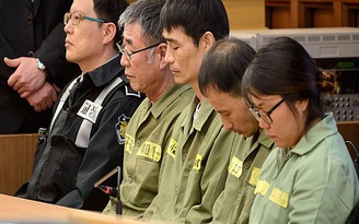 8 thuyền viên phà Sewol kháng án