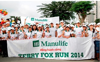 Manulife Việt Nam tham gia sự kiện chạy bộ thường niên 'Cuộc chạy Terry Fox' 2014