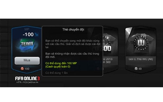 Đơn vị tiền tệ mới trong FIFA Online 3