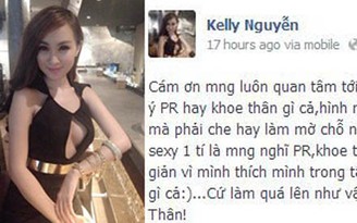 Hotgirl Kelly phản pháo vụ ảnh lộ ngực