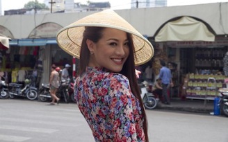 Hoa hậu quốc tế Nhật Bản thích mê áo dài Việt Nam