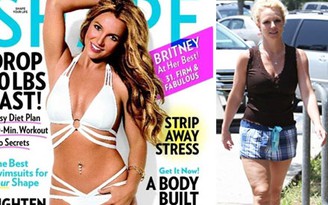 Britney Spears nhờ photoshop làm tan... mỡ toàn thân