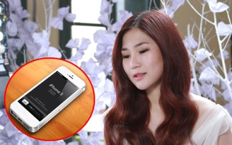 Hương Tràm bị giật iPhone 5 giữa trung tâm Sài Gòn