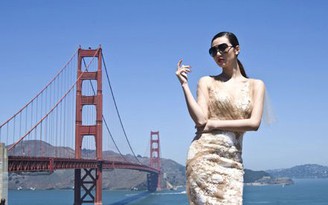 Khánh My khoe dáng ngọc trước cầu Golden Gate nước Mỹ