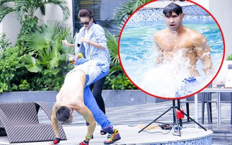 Next Top Model: Giám khảo điển trai bị Thanh Hằng đẩy ầm xuống hồ bơi