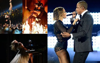 Vợ chồng Beyoncé trình diễn sexy, Pink 'đu dây' tại Grammy 2014