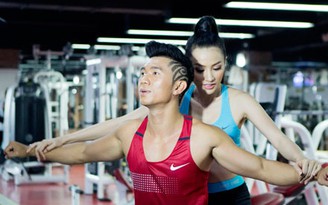 Trương Nhi - Lương Bằng Quang 'dính như sam' trong phòng gym