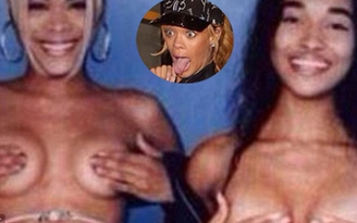 Rihanna tung ảnh ngực trần ‘trả đũa’ nhóm nhạc TLC